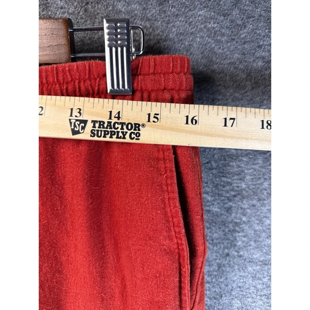 Banana‎ Republic Jogger Linen Blend Cargo Pants Burnt Orange Womens Size M Girly